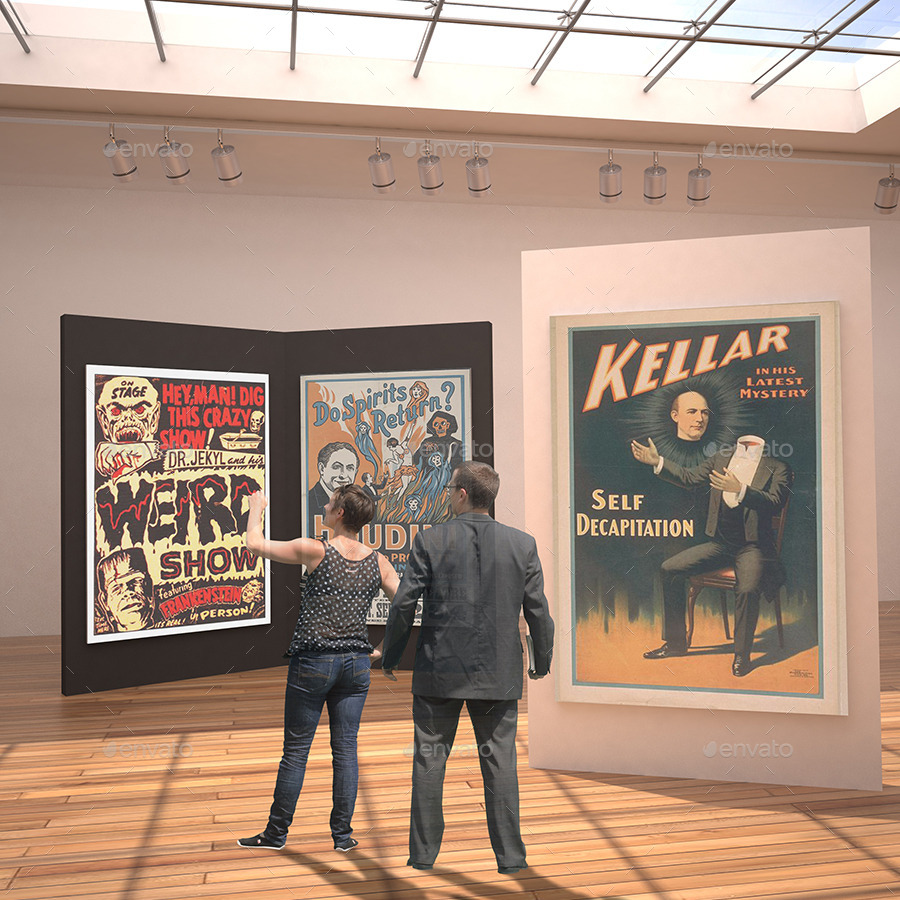 Art Exhibition MockUp Pack by PurpleVisions GraphicRiver